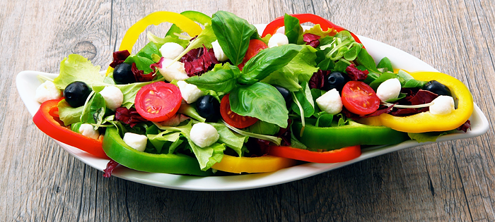 диета на овощных салатах